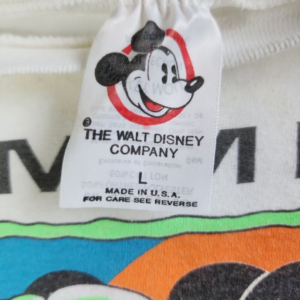 Vintage Mickey & Minnie "Summer Heat/Sweet" Child T-Shirt – Size Large - Picture 4 of 9